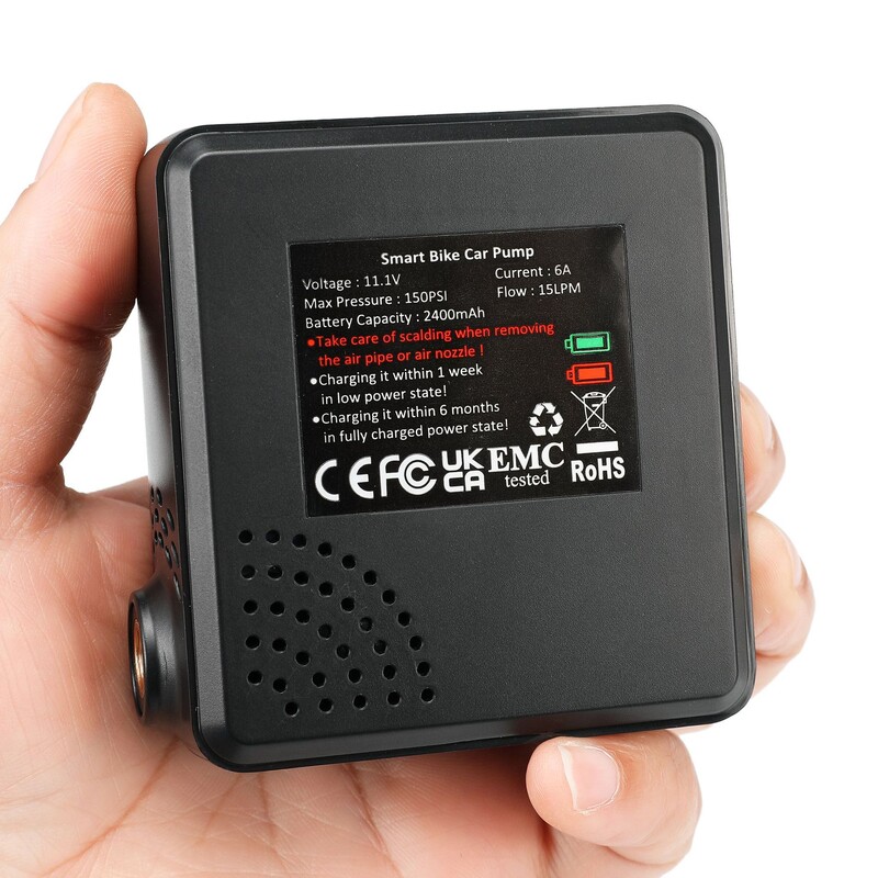 ZTTO 150psi mini električna zračna pumpa prijenosna 2400mAh pumpa za napuhavanje guma Presta Schrader ventil pumpa za automobil bicikl motocikl s LCD tip-C