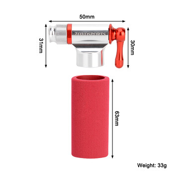 ZOYOSPORTS Mini CO2 Inflator Φορητή αντλία ελαστικών ποδηλάτων για ποδήλατα δρόμου και βουνού - Δεν περιλαμβάνονται φυσίγγια CO2