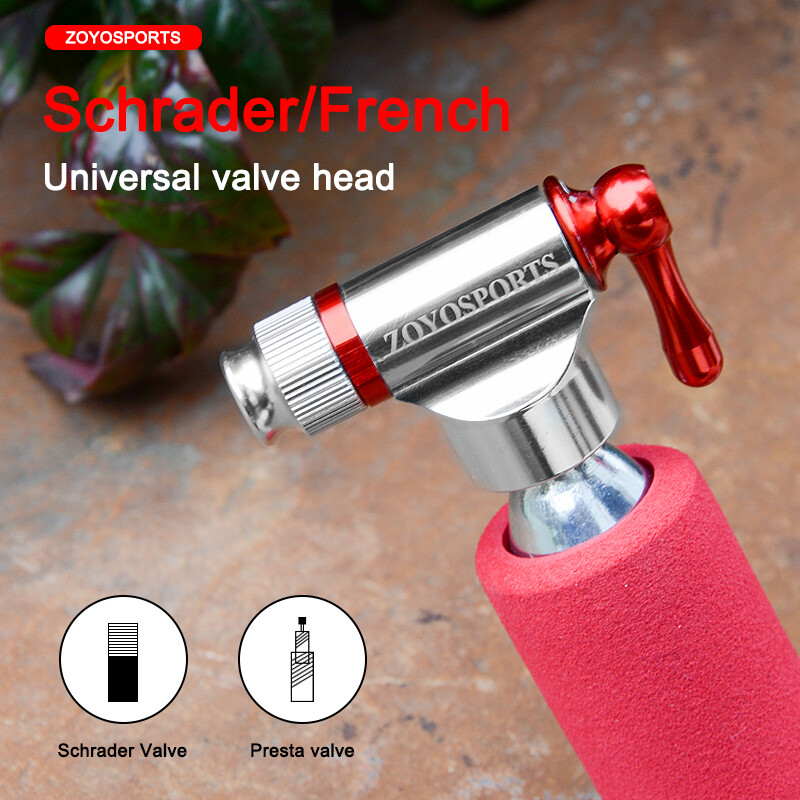 ZOYOSPORTS Mini CO2 prijenosna pumpa za gume za bicikle za cestovne i brdske bicikle - CO2 patrone nisu uključene