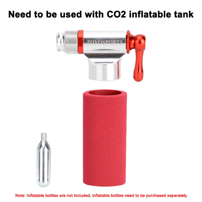 ZOYOSPORTS Mini CO2 prijenosna pumpa za gume za bicikle za cestovne i brdske bicikle - CO2 patrone nisu uključene