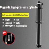 Prijenosni mini visokotlačni motocikl, brdski bicikl, zračna pumpa, komplet za popravak guma za bicikl, pumpa za gume za bicikle 100PSI