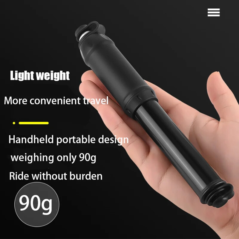 Prijenosni mini visokotlačni motocikl, brdski bicikl, zračna pumpa, komplet za popravak guma za bicikl, pumpa za gume za bicikle 100PSI