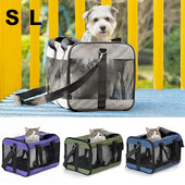 Elpojoša kaķu ligzda pārnēsājama viegla pasta soma Salokāma automašīnas pārnēsājama kaķu būra mājdzīvnieka soma