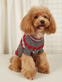 M71 Valentīndienas mīlestības sirds sarkana un rozā žakarda apkakle ar augstu izgriezumu, trikotāžas džemperis, kaķu drēbes, kas novērš izkrišanu