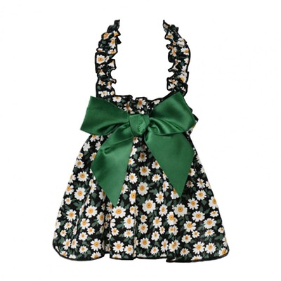 Izcila meistarība Viegli valkājama kleita mājdzīvnieku suns Bowknot ziedu princeses kleita suns grezna kleita ikdienas valkāšanai