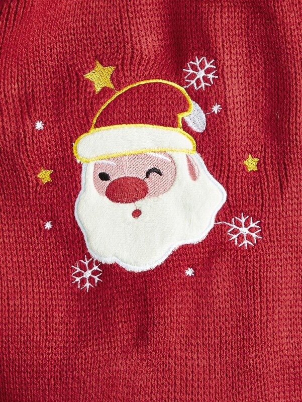 W17 Rudens ziemas jaunā sarkanā adīšanas zvaigzne Ziemassvētku vecīša koks sniegpārsla pom-pom Bišons pūdelis korgi džemperis ar kapuci mopsis