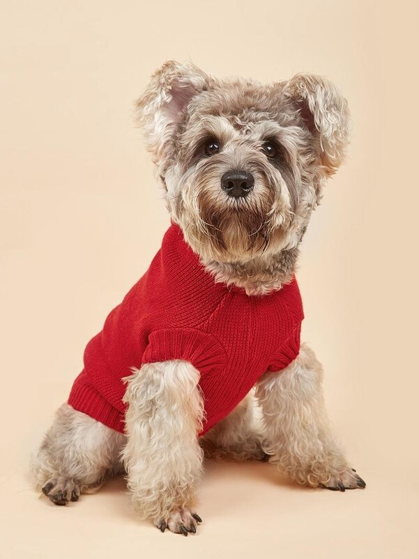 W17 Rudens ziemas jaunā sarkanā adīšanas zvaigzne Ziemassvētku vecīša koks sniegpārsla pom-pom Bišons pūdelis korgi džemperis ar kapuci mopsis
