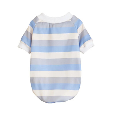 W8 Pet drēbes rudenim un ziemai, uz divām kājām, silts un ērts, klasisks svītru sadursme, veste Pūdele Bichon T-kreklam