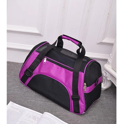 Suņu somas Pārnēsājamas suņu pārnēsāšanas somas Tīkla elpojošas somas maziem suņiem Salokāmas kaķu rokassomas Ceļojumu mājdzīvnieku soma transportēšanas soma