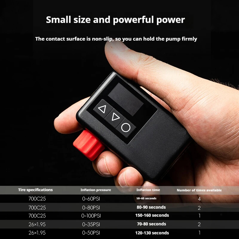OFFBONDAGE Velosipēdu gaisa sūknis Mini elektrisks pārnēsājams velosipēda sūknis FV AV piepūšamais Presta Schrader Valve Road MTB velosipēdu piederumi