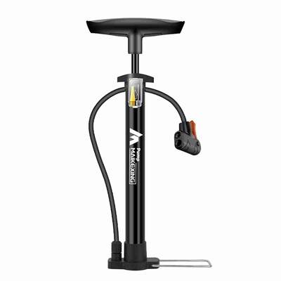 Velosipēdu sūknis ar mērierīci Daudzfunkcionāls piepūšējs velosipēdiem un automašīnām 160PSI ar augstspiediena mērītāju un trīs vienā sprauslas gaisa sūkni