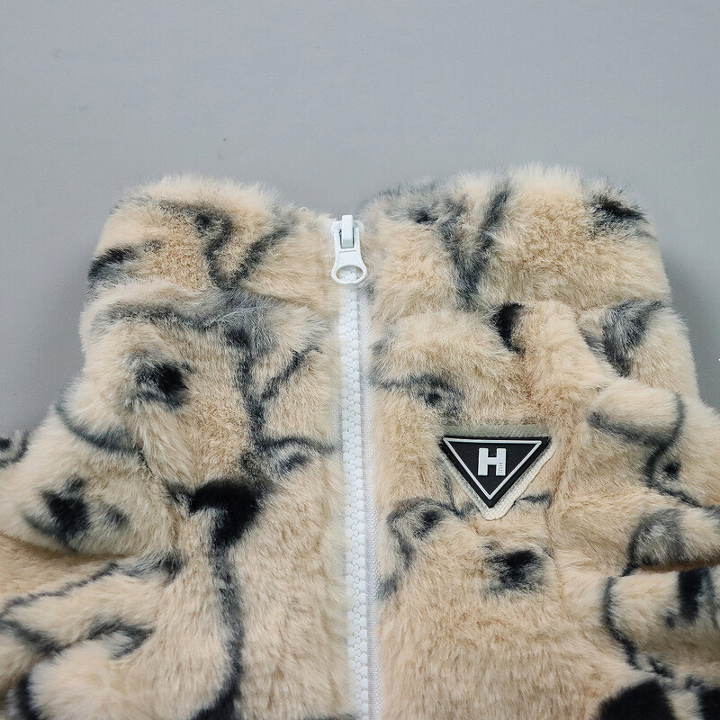 Mājdzīvnieku izplūdušas drēbes sunim kaķim kucēnam Mazā lāča raksta džemperis Modes suns silti tērpi mazam un vidējam sunim rudenim