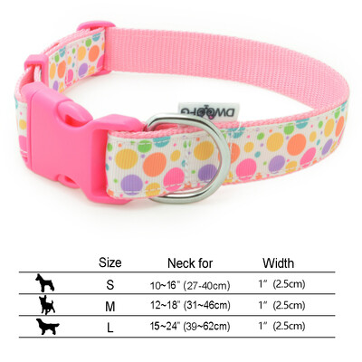 Easter Egg Bunny Pink čvrsta ogrlica za pse, vrhunske podesive poliesterske ogrlice za kućne ljubimce, izdržljive s kopčom B0929