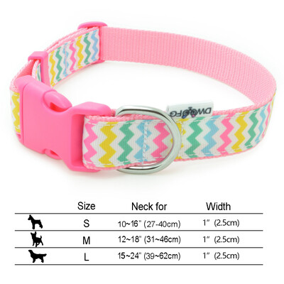 Easter Egg Bunny Pink čvrsta ogrlica za pse, vrhunske podesive poliesterske ogrlice za kućne ljubimce, izdržljive s kopčom B0929