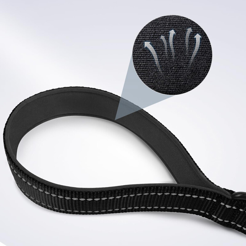 Taglory īsa suņu pavada, Satiksmes polsterēts rokturis, Lieljaudas īss neilona suņu vads apmācības kontrolei, Atstarojoši pavedieni Pet Lea