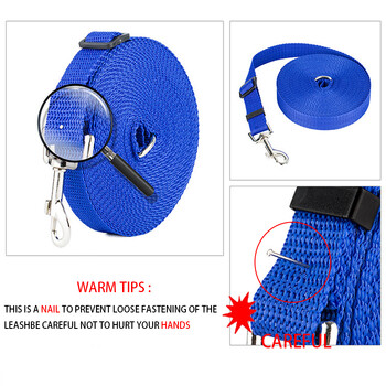 Νάιλον λουριά εκπαίδευσης σκύλων Walking Pet Leash Rope Σχοινί έλξης για μικρά μεγάλα σκυλιά 1,5M /1,8M /3M /4,5M/ 6M /10M Προμήθειες για κατοικίδια