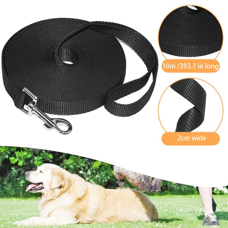 1,5/1,8/3/4,5/6/10 M neilona pastaigu mājdzīvnieku vilkšanas virve Apmācība izsekošanas suņu ķēdei Vilces virve maziem lieliem suņiem āra mājdzīvnieku piederumi