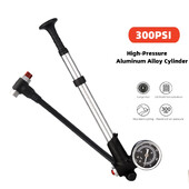 ZOYOSPORTS augstspiediena 300 PSI kalnu velosipēda trieciensūknis Schrader vārstam