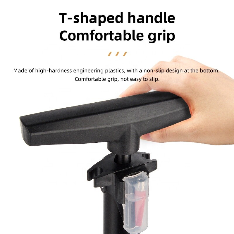 Velosipēda sūknis 160 PSI gaisa sūknis ar spiediena mērītāju Schrader Presta vārsta adapteris rokas grīdas augstspiediena sūknis velosipēdam