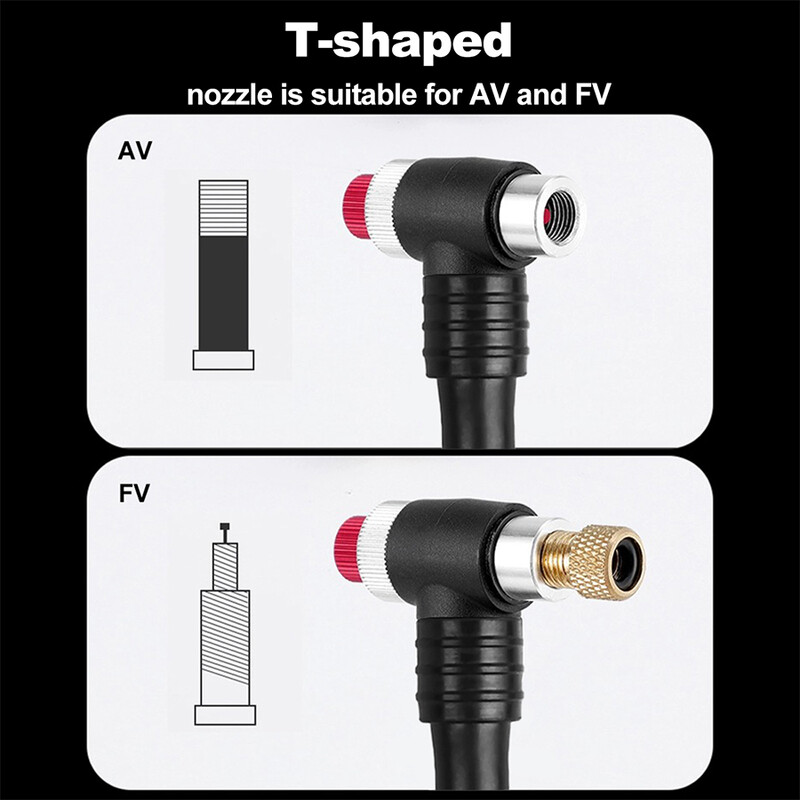 X-TIGER PUMPA NA NAPUHAVANJE ZA BICIKL Lagana prijenosna zračna pumpa za bicikl Visokotlačna zračna pumpa 300psi s manometrom 2024 NOVO