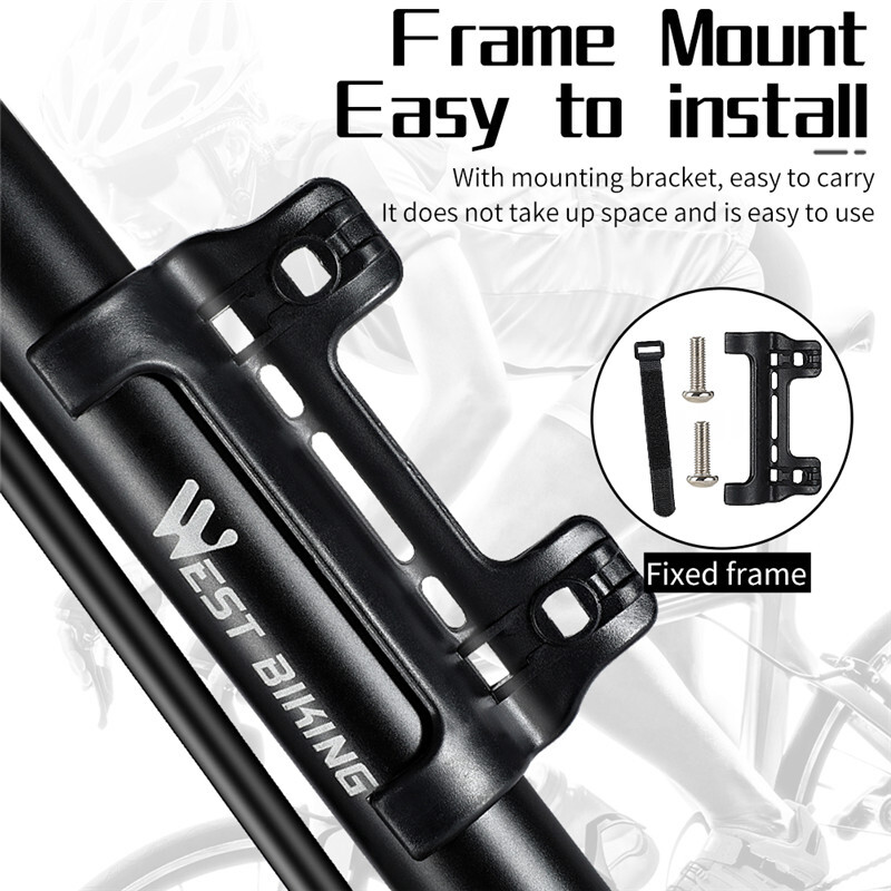 WEST BIKING velosipēda sūknis velosipēda riepas pārnēsājams gaisa sūknis 120PSI kalnu šosejas velosipēdu piederumi riteņbraukšanai MTB velosipēda sūknis