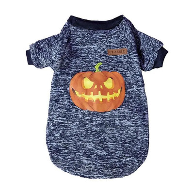 W27 Holiday nauja prekė akies obuolio moliūgų žvaigždės rašto dizaino odinė etiketė Kalėdinis Helovino šunų kostiumas šunų drabužiai