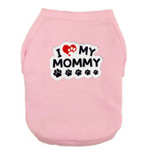 I LOVE MY MOMMY Naminių šunų drabužiai mažiems, vidutiniams dideliems šunims Medvilninis megztinis su gobtuvu Karšta Parduodu šiltą dvikojų naminių gyvūnėlių striukę