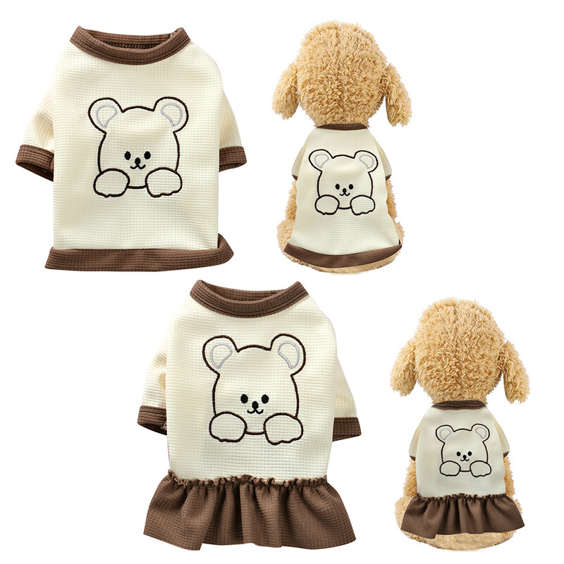 Vasarinė šunų liemenė Animacinių filmų spausdinimas Naminių gyvūnėlių drabužiai Šunų Drabužiai Šunų Drabužiai Paltas Suknelė Aksesuarai šunų kostiumas Šnauceris