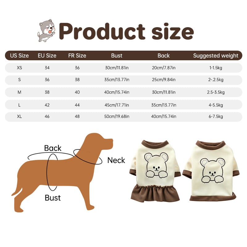 Vasarinė šunų liemenė Animacinių filmų spausdinimas Naminių gyvūnėlių drabužiai Šunų Drabužiai Šunų Drabužiai Paltas Suknelė Aksesuarai šunų kostiumas Šnauceris