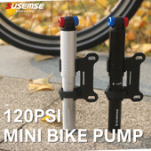 Mini velosipēda sūknis 120PSI slēptās šļūtenes riteņbraukšanas rokas sūknis velosipēda piepūšanai alumīnija sakausējums, nodilumizturīgs pārnēsājams AV FV sūknim