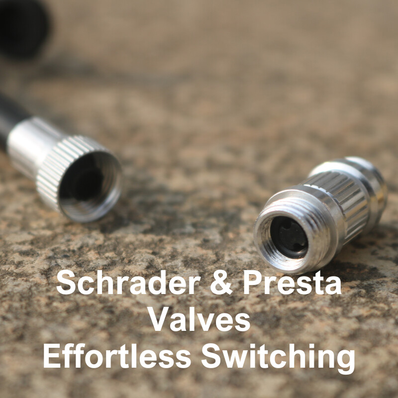 Mini velosipēda sūknis 120PSI slēptās šļūtenes riteņbraukšanas rokas sūknis velosipēda piepūšanai alumīnija sakausējums, nodilumizturīgs pārnēsājams AV FV sūknim