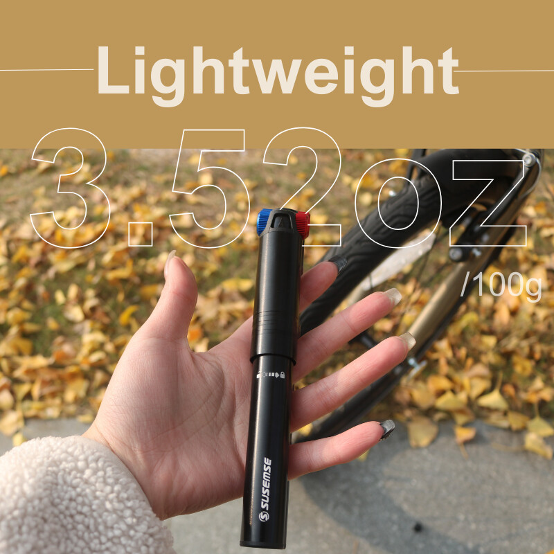 Mini velosipēda sūknis 120PSI slēptās šļūtenes riteņbraukšanas rokas sūknis velosipēda piepūšanai alumīnija sakausējums, nodilumizturīgs pārnēsājams AV FV sūknim