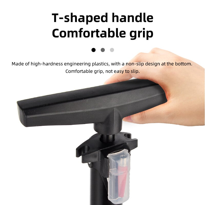 Aukšto slėgio dviračio oro siurblys 160 PSI su barometriniu dviračio pėdų siurbliu mini lengvas dviračio pripūtimo siurblys dviračio padanga