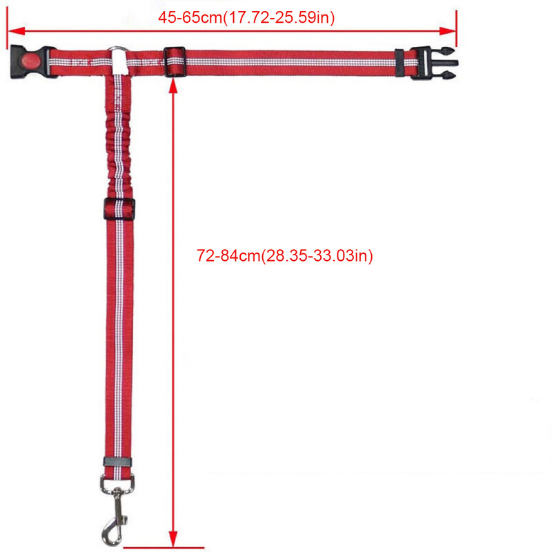 Neilona suņu pavadas automašīnas drošības josta ar atstarojošu sloksni, apļveida elastīgu, izstieptu mājdzīvnieku pavadu suņiem
