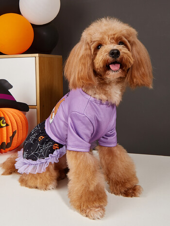 Halloween Dog Dress Gnomes Dog Tutu Dresses for Small Dogs Κοστούμια Cosplay για γάτες