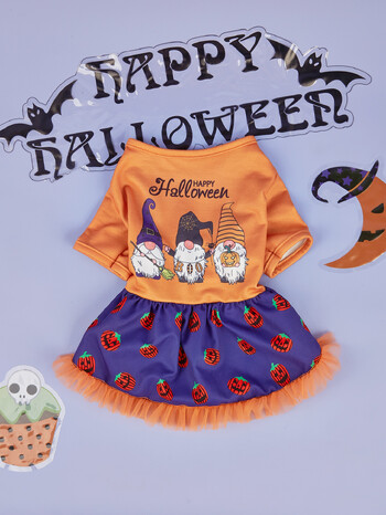 Halloween Dog Dress Gnomes Dog Tutu Dresses for Small Dogs Κοστούμια Cosplay για γάτες