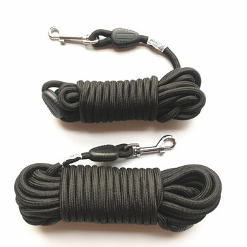 5M/10M/15M Long Rope Training Dog Leash- Heavy Duty Nylon Recall Line Tracking Pet- for Small Medium Outside Training Camping