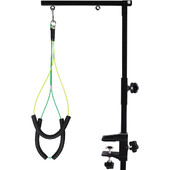 Professzionális kutyakozmetikai hurok, erős, rozsdamentes acél, ülő tartó nélküli kisállatápoló hurok kis, közepes méretű kutyák számára