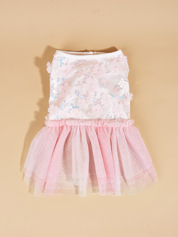 Куче TuTu Dress за малки кучета Костюм Кученце с пайети с тюл Doggie Pet Clothes Облекло за кучета Котки Ежедневно облекло