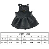 FATHIN Luksusa stila mājdzīvnieku svārki Franču buldoga siksniņa, melna kleita maziem un vidējiem suņiem kaķiem XS-XXL Suņu apģērbi Suņu kleita