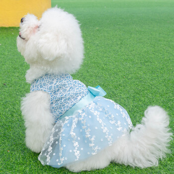 U Pick CuteBone Girl Puppy Dog Dress Fashion Dog Skirt Outfit Популярни дрехи за домашни любимци Подарък за малки кучета