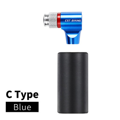 WEST BIKING CO2 mini siurblys dviračių greitas oro pripūtimas nešiojamas rankinis siurblys Schrader ir Presta vožtuvo adapteris dviračių MTB dviračių siurblys
