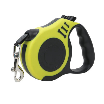 3 m 5 m 12/30 kg šuns pavadėlis, ištraukiamas ruletės antkaklis mažiems dideliems šunims Priedai Reguliuojamas patvarus vaikščiojimas pėsčiomis buldogo virvė
