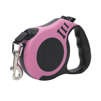 3 m 5 m 12/30 kg šuns pavadėlis, ištraukiamas ruletės antkaklis mažiems dideliems šunims Priedai Reguliuojamas patvarus vaikščiojimas pėsčiomis buldogo virvė