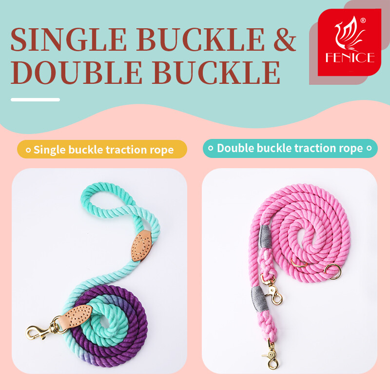 Fenice šunų pavadėlis apvalus medvilninis šunų švininis lynas Spalvoti naminių gyvūnėlių ilgi pavadėliai Diržas Lauko šunų vedžiojimo treniruotės lynai