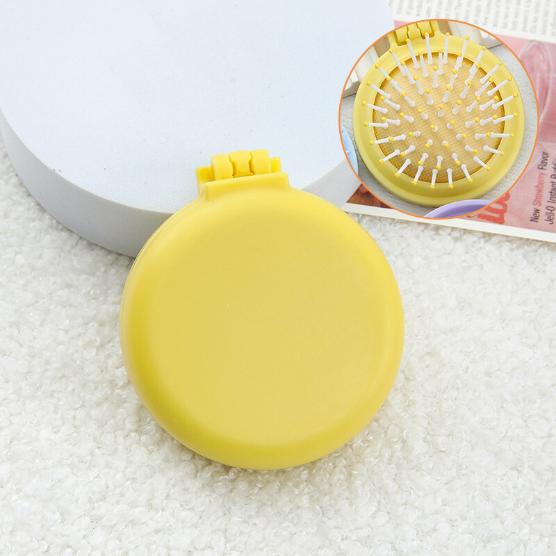 Mielos saldainių oro pagalvės šukos mini nešiojamos sulankstomos oro pagalvės šukos namų moterims masažo šukos veidrodis įmontuotos plaukų šukos