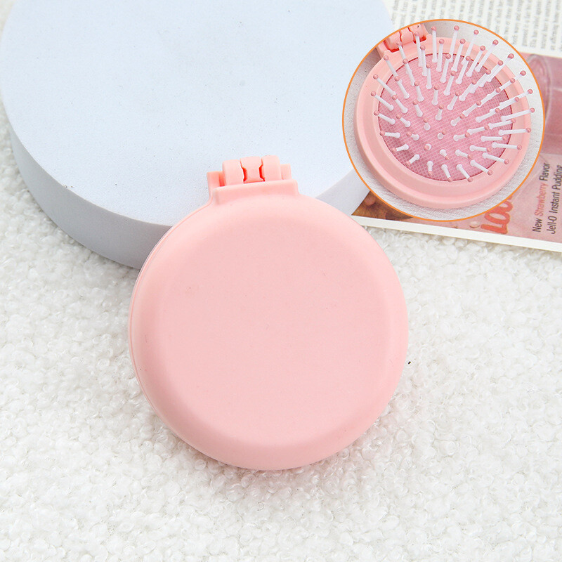 Mielos saldainių oro pagalvės šukos mini nešiojamos sulankstomos oro pagalvės šukos namų moterims masažo šukos veidrodis įmontuotos plaukų šukos