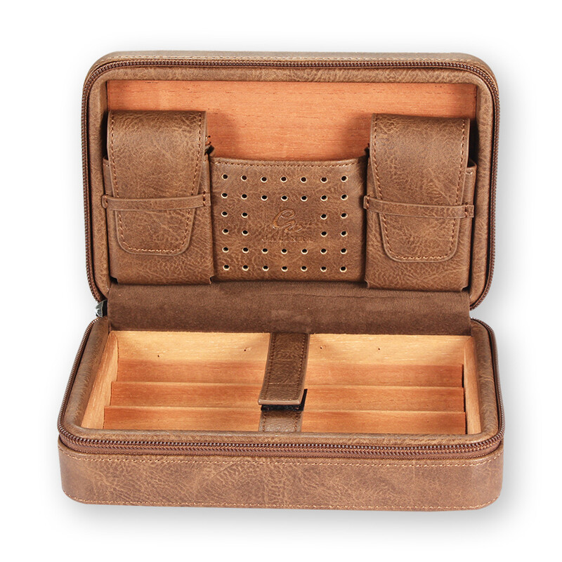 GALINER ciedra koka cigāru kaste, retro cigarešu kaste, cigāru uzglabāšana, pārnēsājams ceļojumu gaisa mitrinātājs