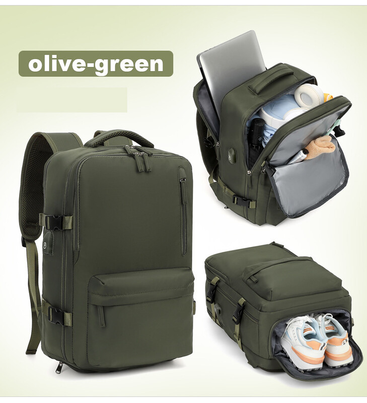 Határon átnyúló utazó hátizsák Nagy űrtartalmú női hátizsák, extra nagy, könnyű, többfunkciós poggyász hátizsák, üzleti táska rövid távú utazásokhoz