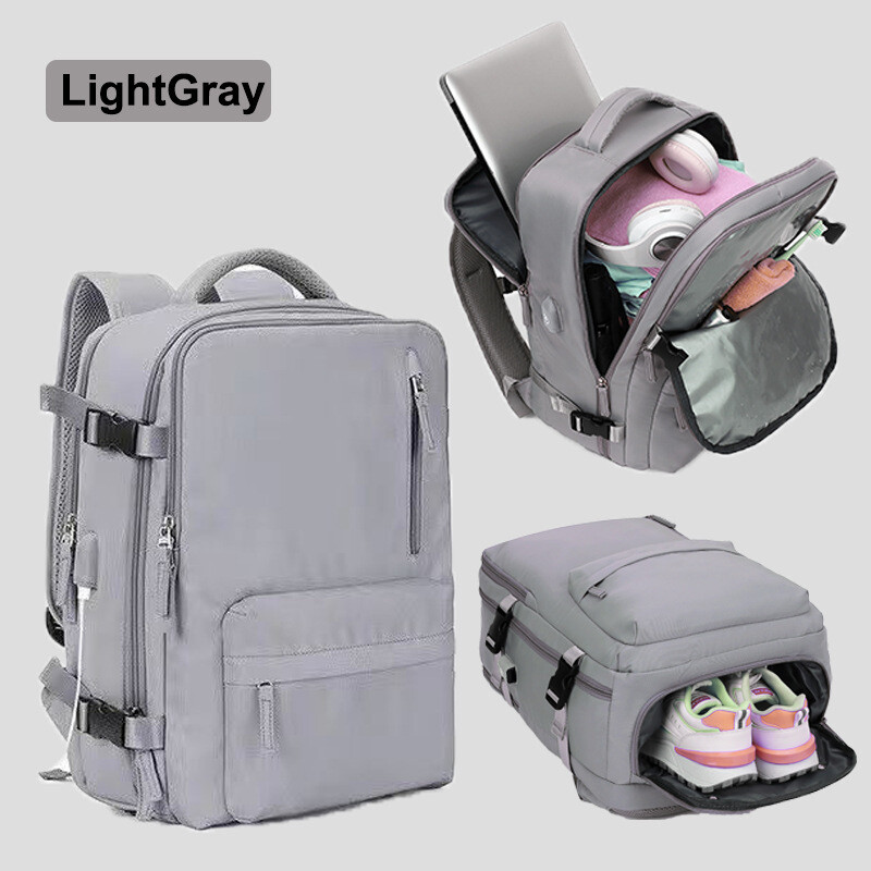 Határon átnyúló utazó hátizsák Nagy űrtartalmú női hátizsák, extra nagy, könnyű, többfunkciós poggyász hátizsák, üzleti táska rövid távú utazásokhoz